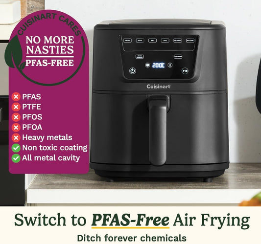 Cuisinart XL 7.6L Air Fryer – 7 Functions, Digital Touch Screen & Timer, Black