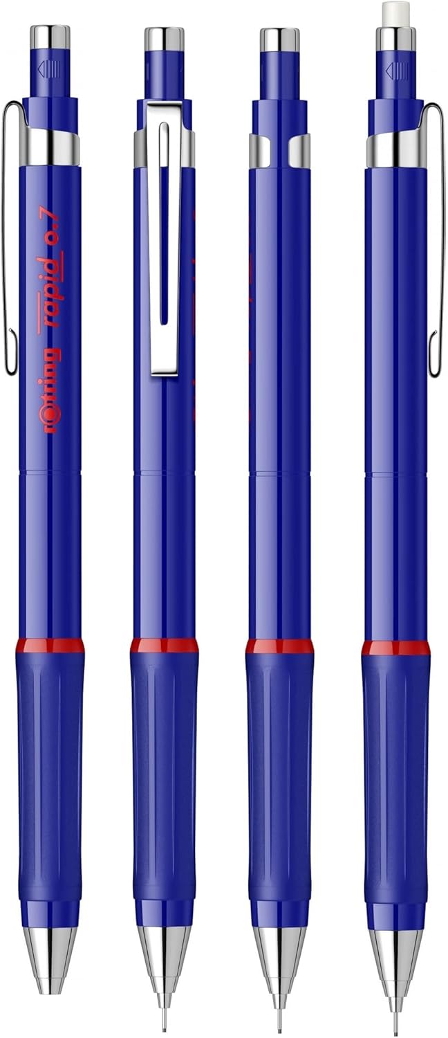 rOtring Rapid Blue Mechanical Pencil – HB 0.7mm Automatic