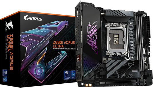 Gigabyte Z890I AORUS ULTRA Mini ITX Motherboard – Intel 1851, DDR5, PCIe 5.0, 2x M.2, WiFi 7