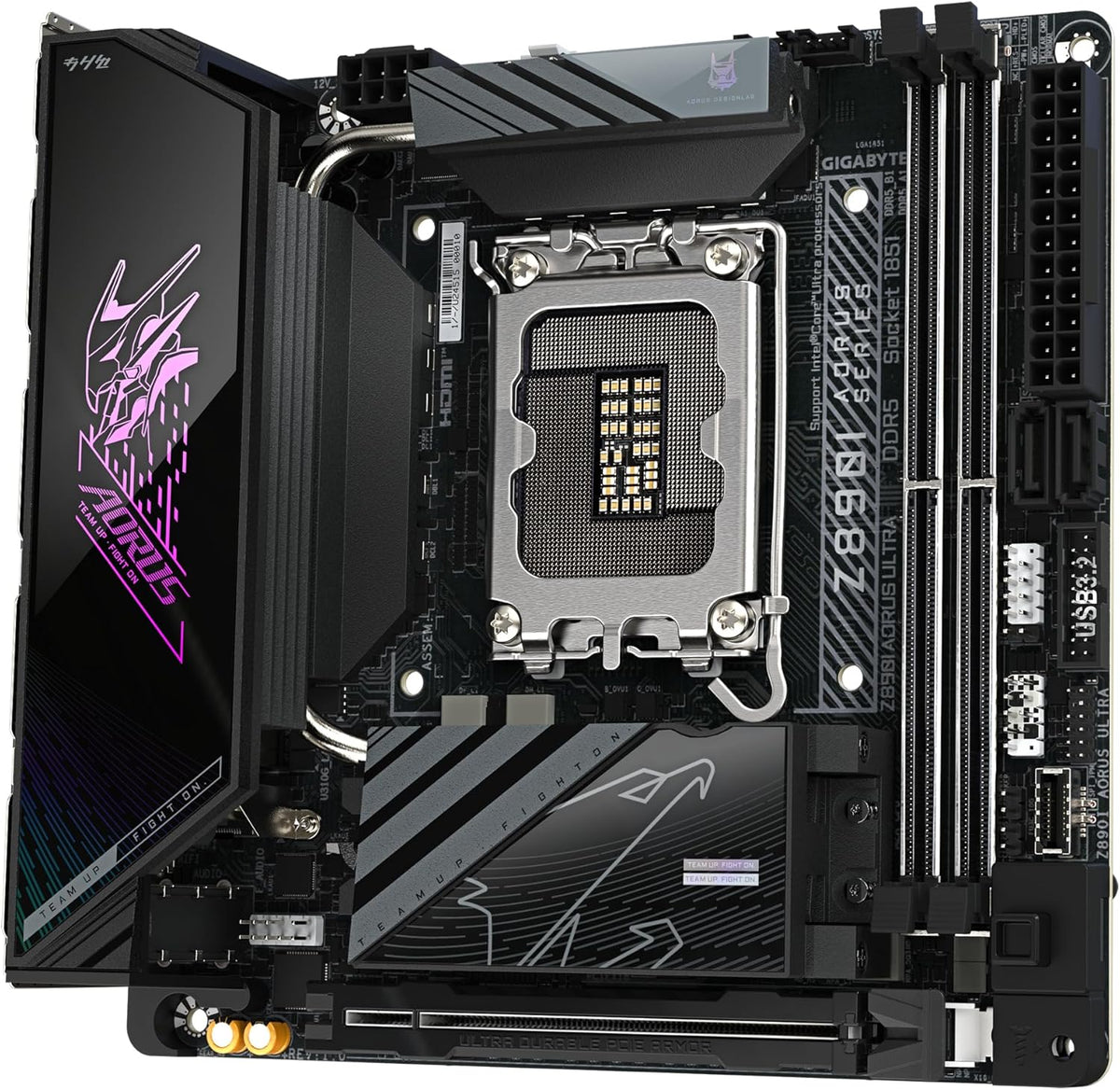 Gigabyte Z890I AORUS ULTRA Mini ITX Motherboard – Intel 1851, DDR5, PCIe 5.0, 2x M.2, WiFi 7