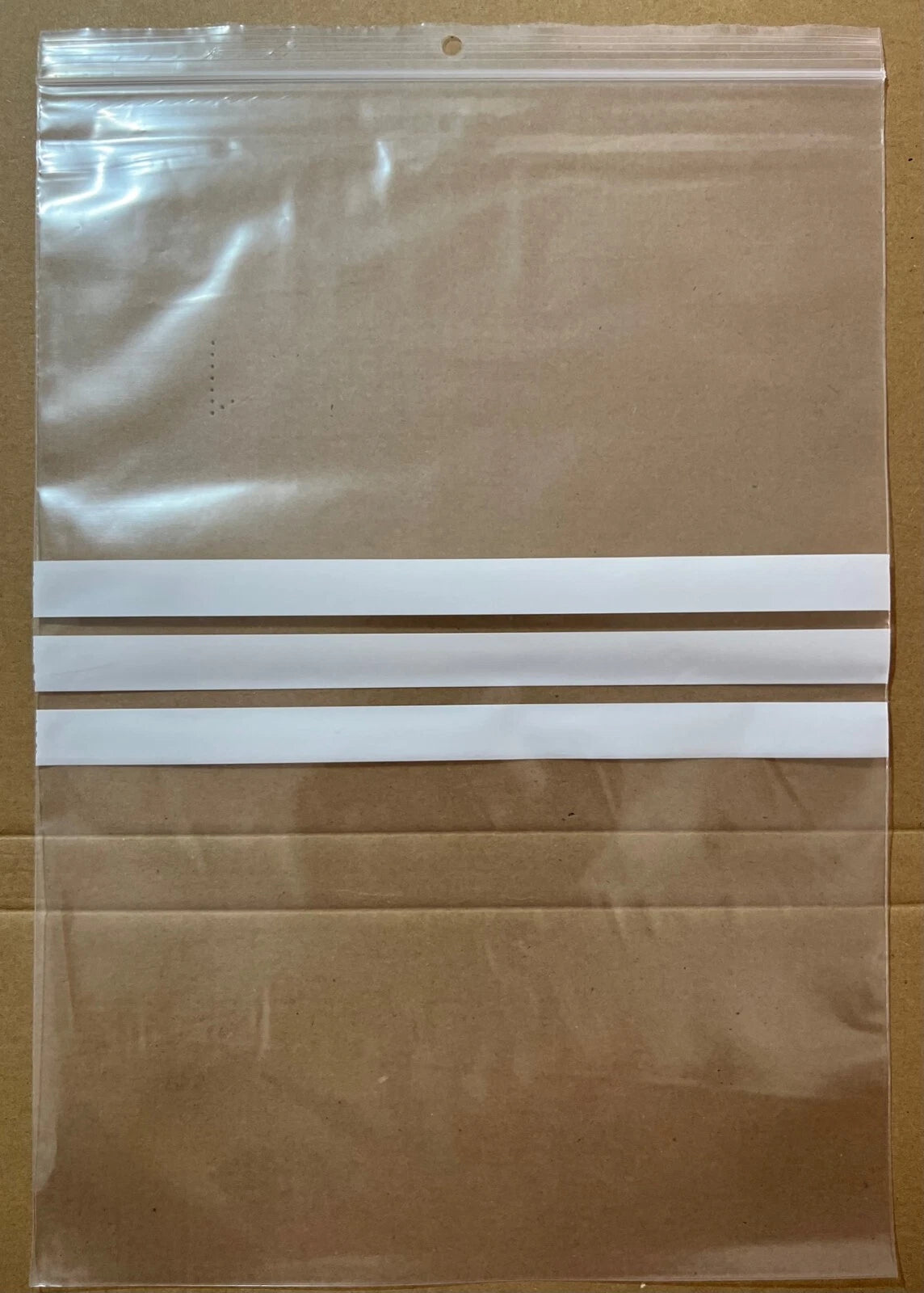 Large Grip Seal Bags – 25 Pack Self-Resealable Zip Lock Clear Bags with Write-On Panel (230 x 320mm)
